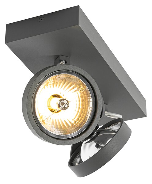 Proiector de design gri reglabil cu 2 lumini - Go