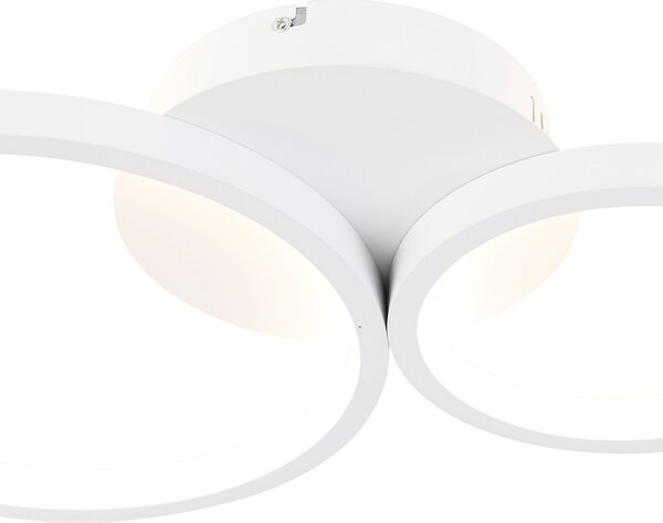 Plafoniera alba cu LED 3 trepte de dimming 4 lumini - Lupolo