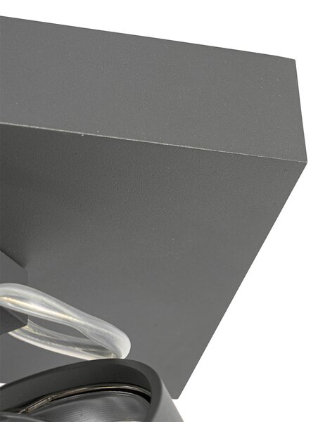 Proiector de design gri reglabil cu 2 lumini - Go