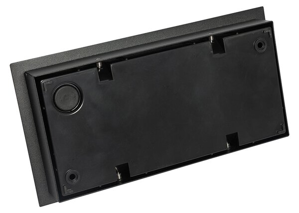 Lampa de perete exterioara moderna neagra cu LED 2 lumini IP54 - Simon