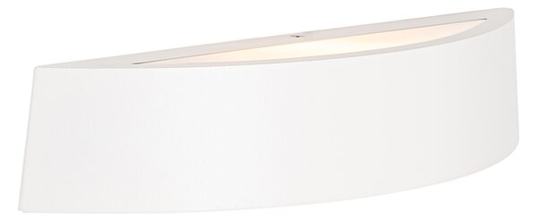 Aplică de perete exterioară modernă albă IP44 - Caz