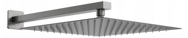 Mexen CUBE, braț ascuns 40cm + cap de duș 30x30cm, grafit, 79112-66+79130-66