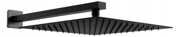 Mexen CUBE, braț ascuns 40cm + cap de duș 30x30cm, negru, 79112-70+79130-70