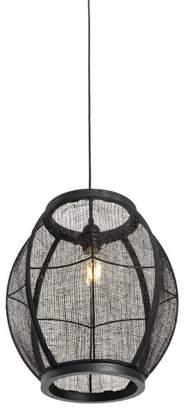 Lampă suspendată orientală neagră 35 cm - Rob