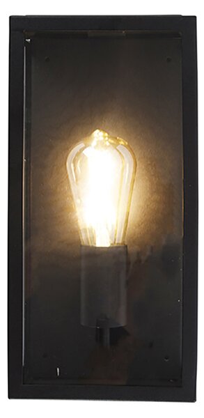 Set de 2 Aplice exterioare negre IP44 cu sticlă - Rotterdam