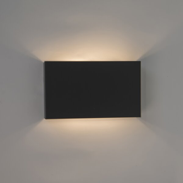 Set de 2 lămpi de perete moderne negre - Otan