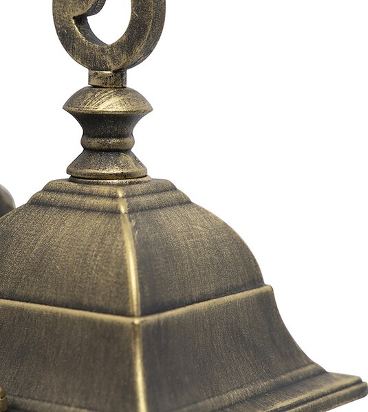 Set de 2 lămpi de perete romantice pentru exterior bronz - Londra