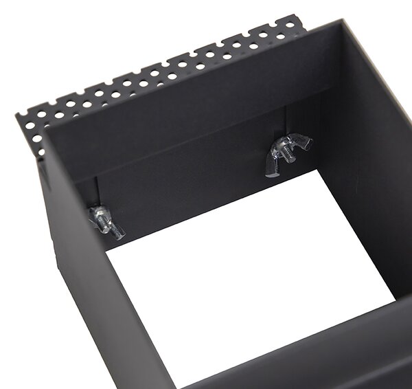 Set de 6 spoturi îngropate negre GU10 AR70 fără rama - Oneon