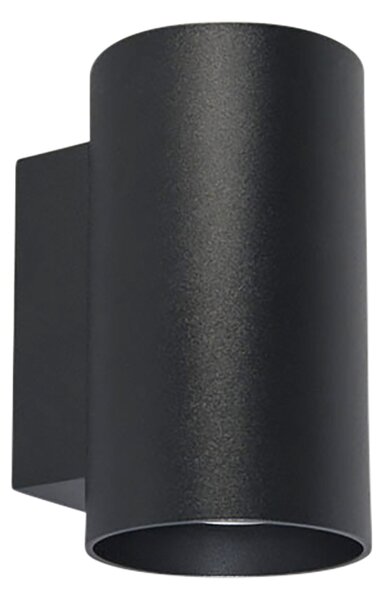 Set de 2 aplice moderne negre rotunde cu 2 lumini - Sandy