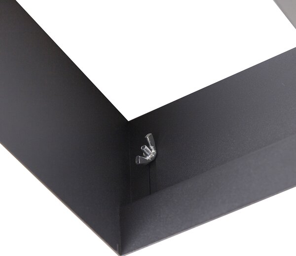 Set de 6 spoturi îngropate negre GU10 AR111 fără ramă 2 lumini - Oneon