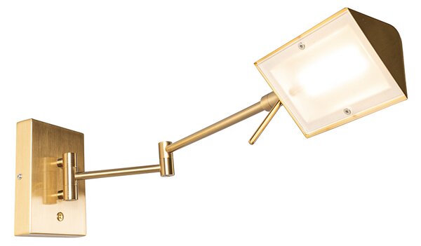 Lampa de perete de design din alamă incluzând LED reglabil - Notia