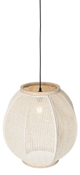 Lampă suspendată orientală naturală 46 cm - Rob