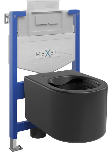 Mexen Fenix ​​​​XS-U, modul ascuns și toaletă suspendată Sofia, negru mat, 6853354XX85