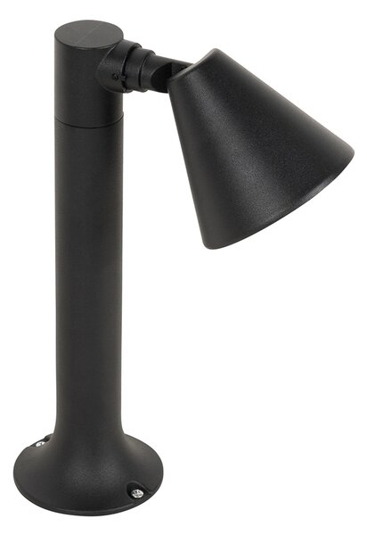 Stâlp modern pentru exterior negru 30 cm IP44 reglabil - Ciara