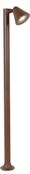 Stâlp modern pentru exterior maro ruginiu 100 cm IP44 reglabil - Ciara