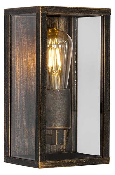 Lampă de perete vintage aur antic 26 cm IP44 - Charlois