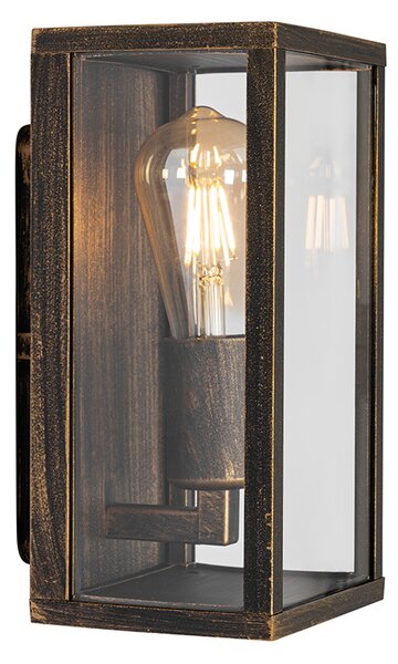 Lampă de perete vintage aur antic 26 cm IP44 - Charlois