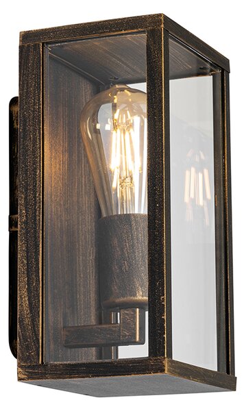 Lampă de perete vintage aur antic 26 cm IP44 - Charlois