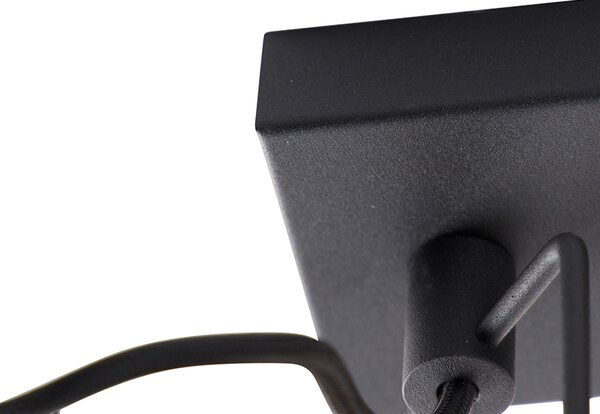 Spot inteligent negru cu 3 lumini inclusiv Wifi GU10 - Suplux