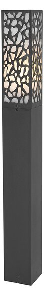 Stâlp modern pentru exterior negru 90 cm IP44 - Nicole