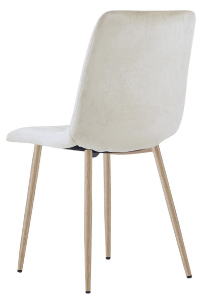 Scaun catifelat bej LAVA CAMEL BEIGE