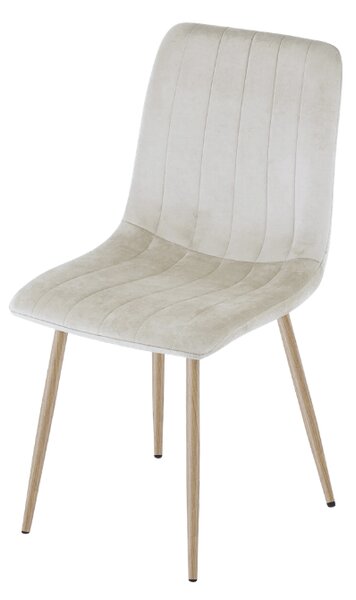Scaun catifelat bej LAVA CAMEL BEIGE