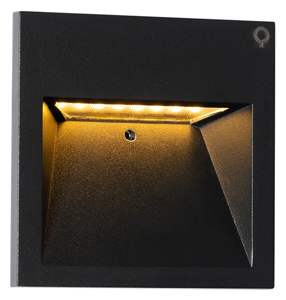 Aplică modernă neagră cu LED inclus - Gem 2