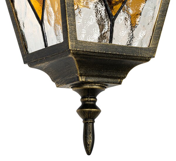 Lampă suspendată vintage pentru exterior auriu antic - Antigua