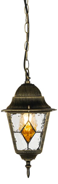 Lampă suspendată vintage pentru exterior auriu antic - Antigua
