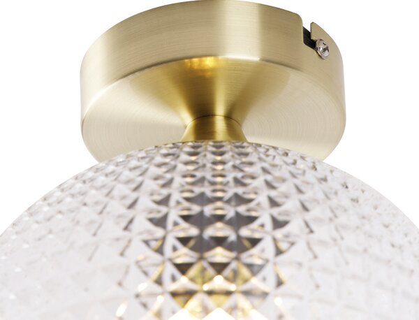 Plafoniera inteligentă Art Deco din alamă, inclusiv Wifi A60 - Sphere