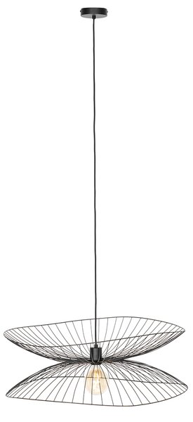 Lampă pendant de design neagră 66cm - Pua
