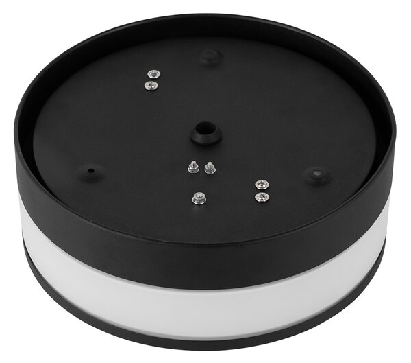 Plafonieră modernă de exterior neagră 23 cm IP44 - Flavi