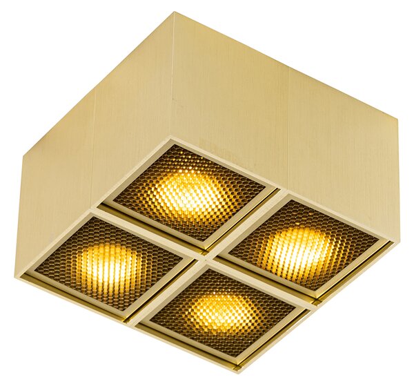Spot de design auriu cu 4 lumini - Qubo Honey