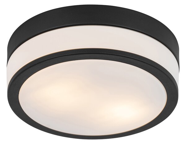 Plafoniera moderna pentru exterior neagra 28 cm IP44 - Flavi