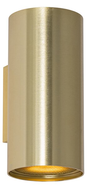 Aplică de perete de design aurie rotundă cu 2 lumini - Sab Honey