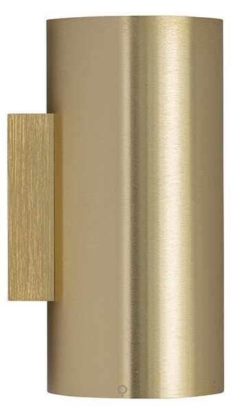 Aplică de perete de design aurie rotundă cu 2 lumini - Sab Honey