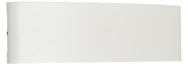 Aplică de perete exterioară albă inclusiv LED 10 lumini IP54 - Silly