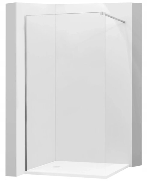 Paravan de dus Mexen Kioto Walk-In 8mm, 30x200 cm, sticla transparenta, 800-030-000-00-00