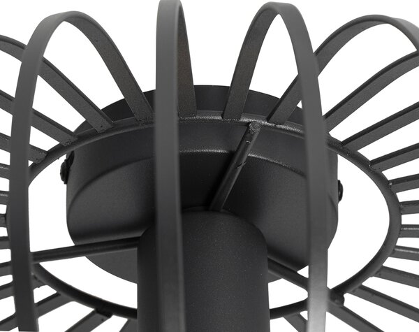 Plafoniera inteligentă neagră 39 cm inclusiv Wi-Fi G95 - Johanna