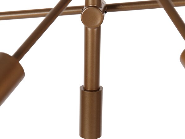 Lampă suspendată industrială bronz închis cu 6 lumini - Sydney