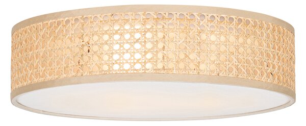 Plafoniera orientala din ratan 40 cm cu 3 lumini - Tromma