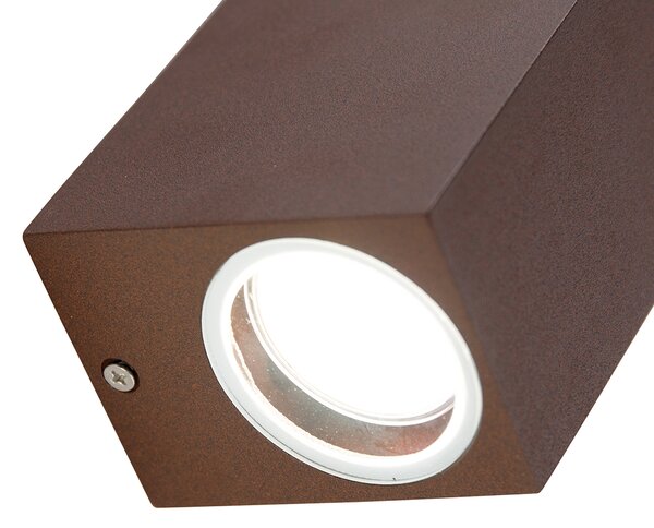 Lampă de perete inteligentă maro ruginiu IP44 incl. 2 GU10 Wifi - Baleno