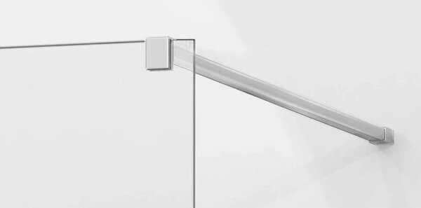 Mexen Kioto, paravan de dus tip WALK-IN 140x200 cm, sticla 8 mm cu model alb, 800-140-000-00-85