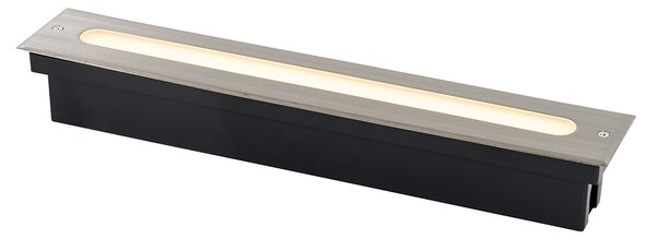 Spot modern pentru sol din oțel 50 cm inclusiv LED IP65 - Eline
