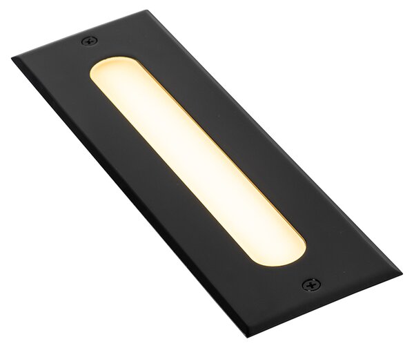 Spot modern pentru sol negru 30 cm inclusiv LED IP65 - Eline