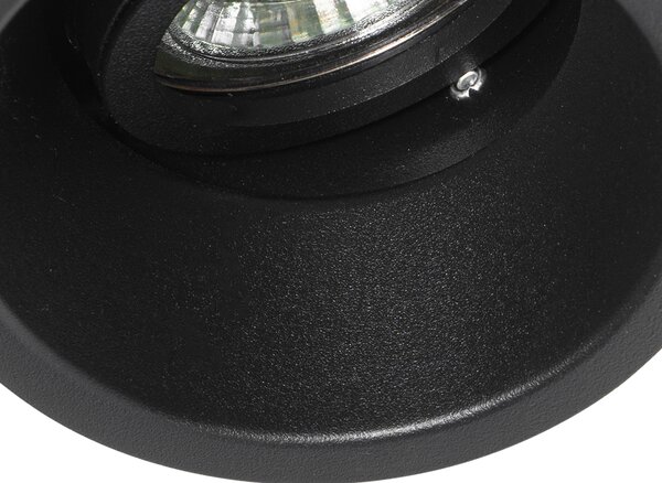 Spot integrat inteligent negru reglabil cu Wi-Fi GU10 - Alloy