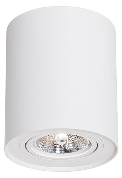 Spotlight modern de plafon alb, rotativ și înclinabil AR70 - Rondoo Up