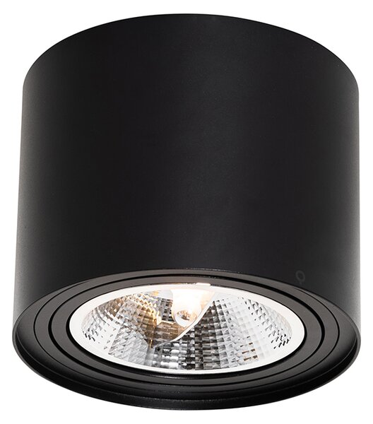 Spotlight modern de tavan negru rotativ și înclinabil AR111 - Rondoo Up
