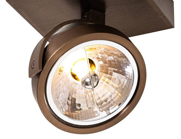 Spotlight de design bronz închis rotativ și înclinabil - Go