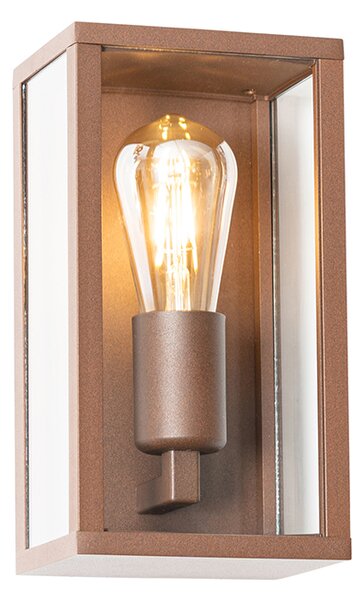 Lampă de perete inteligentă maro rugină 26 cm IP44 incl. WiFi ST64 - Charlois